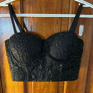 Corset bra crop top
